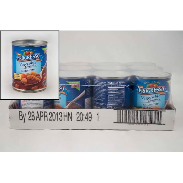 Progresso Progresso Soup Vegetable Minestrone 19 oz., PK12 4119691012 Zoro